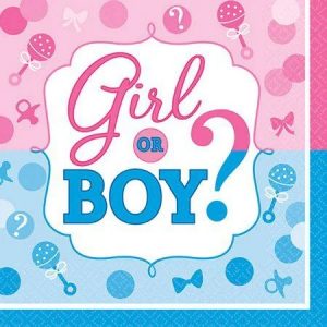 Gender Reveal Beverage Napkins